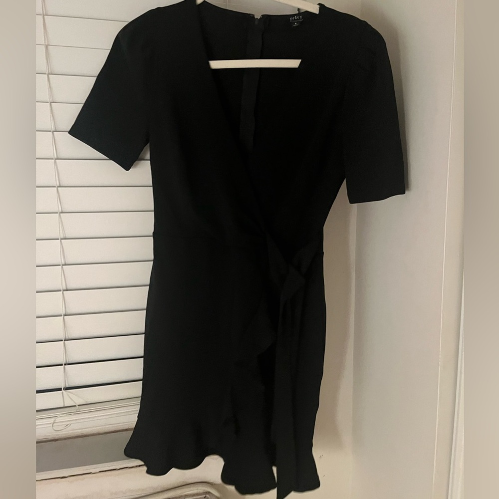 Black mini dress